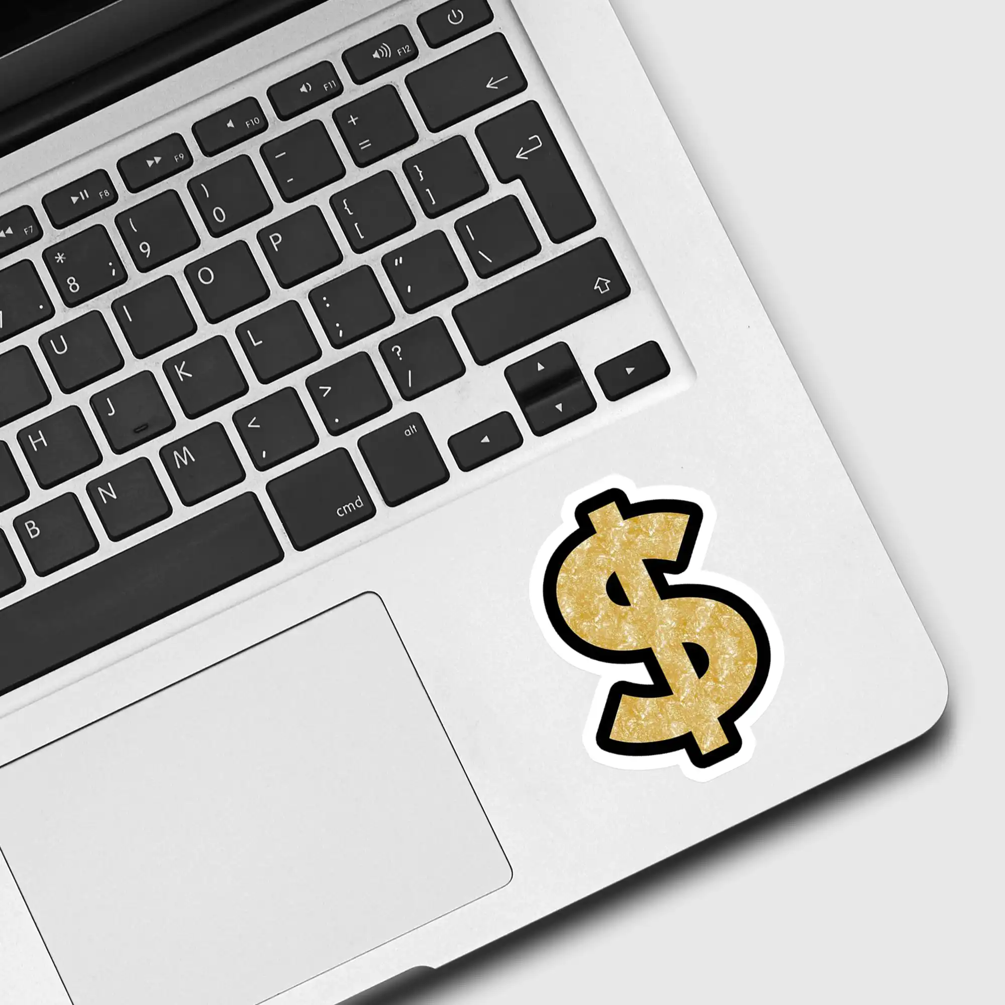 Gold Dollar Sign Sticker