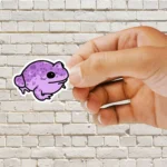 Purple Frog Sticker