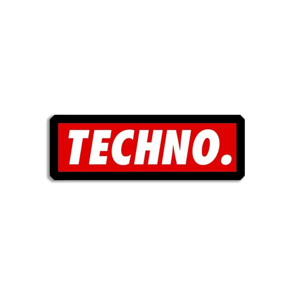 Techno Sticker