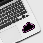 Neon Cloud Sticker