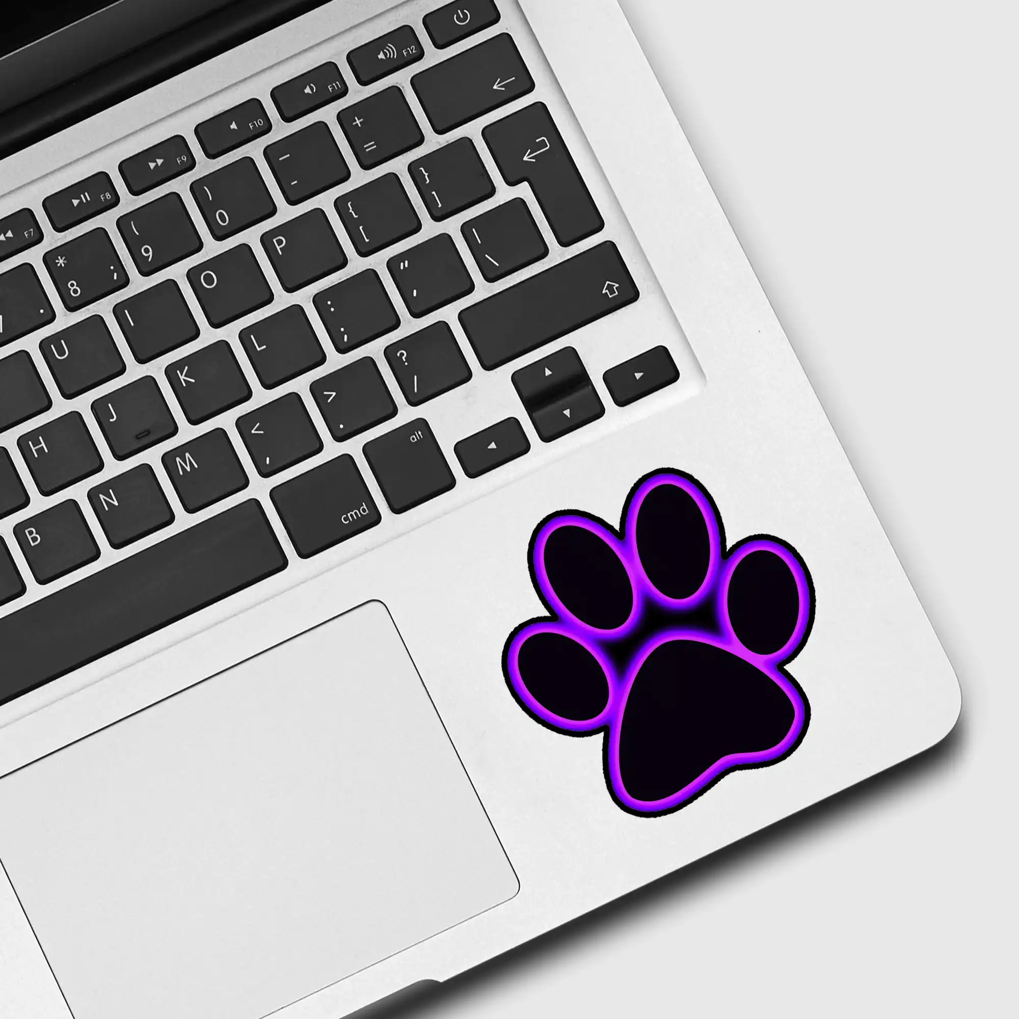 Neon Paw Sign Sticker