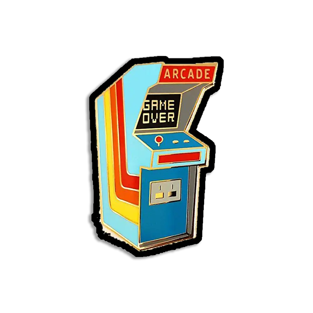 Retro Arcade Game Cabinet Sticker