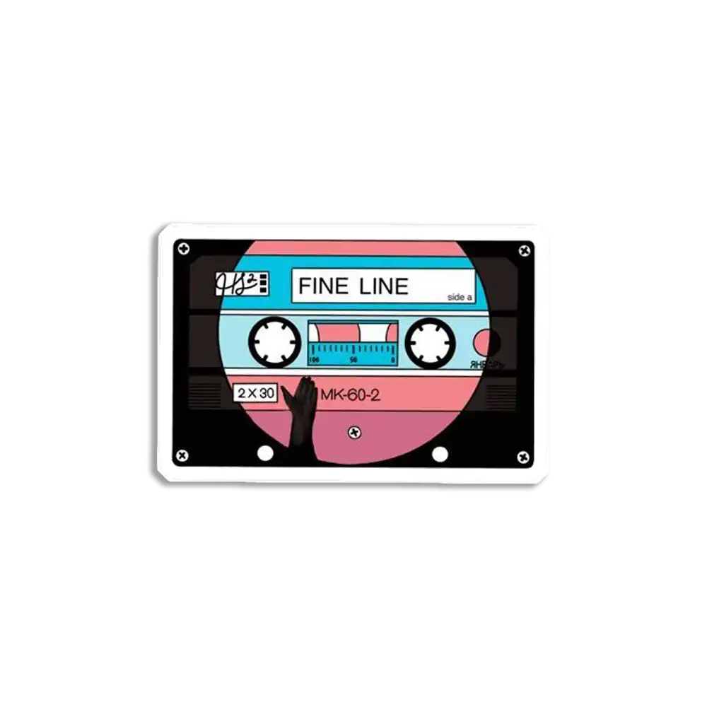 Fine Line Cassette Sticker