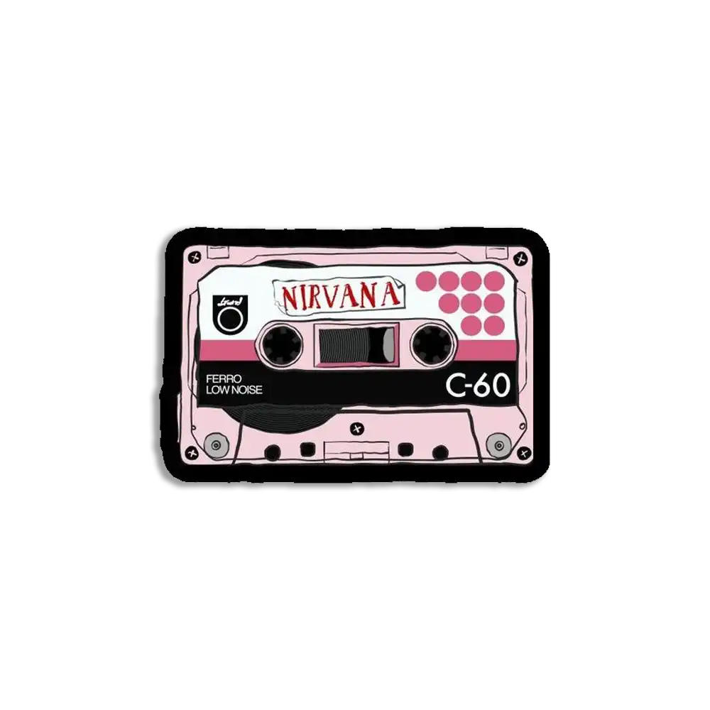 Nirvana Retro Cassette Sticker