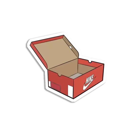 Empty Shoe Box Sticker