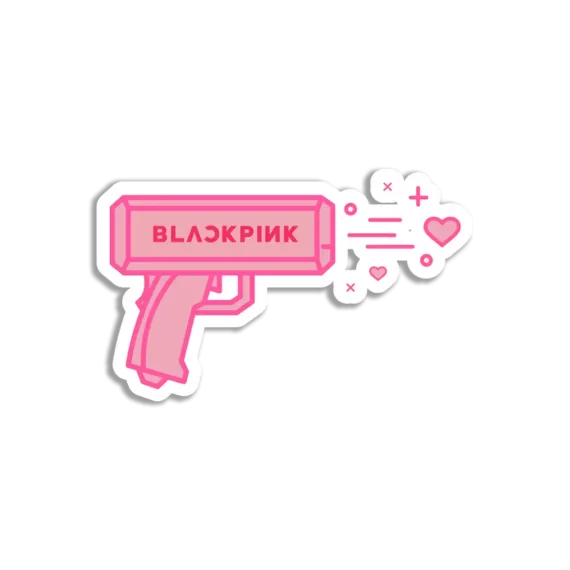 BlackPink Pink Gun Sticker Sticker