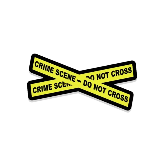 Crime Scene Do not Cross Sticker