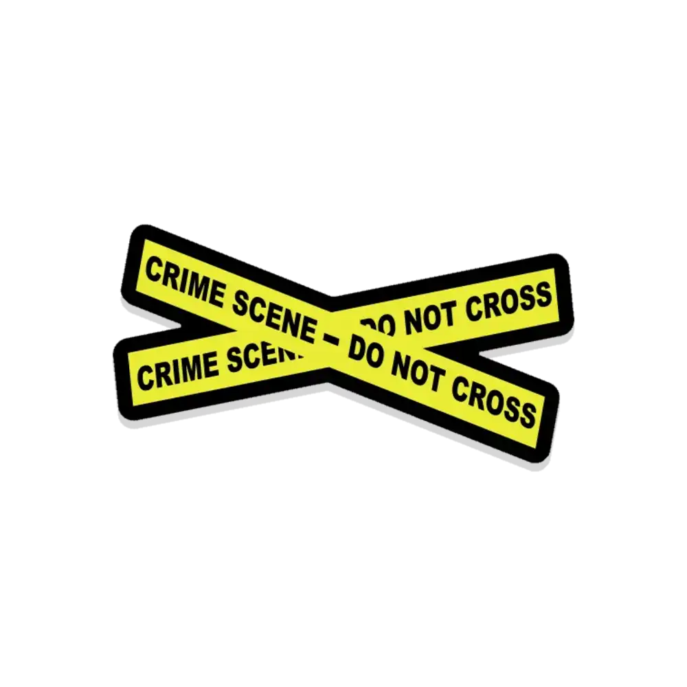 Crime Scene Do not Cross Sticker