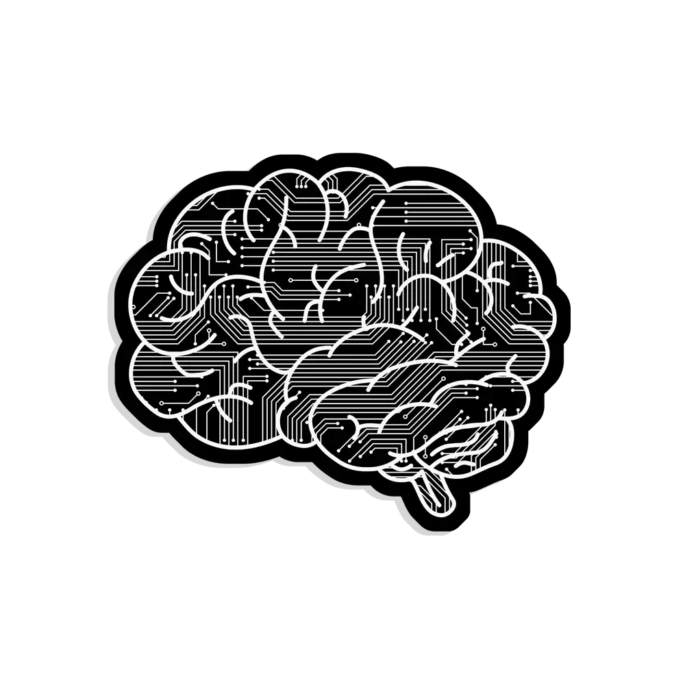 Coder Brain Sticker