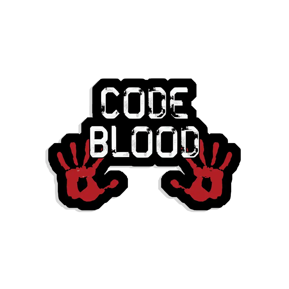 Code Blooded Sticker