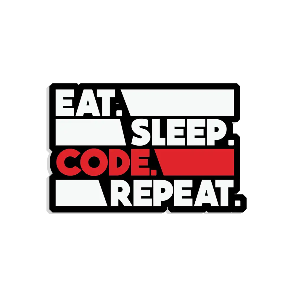 Eat Sleep Code Repeat Sticker