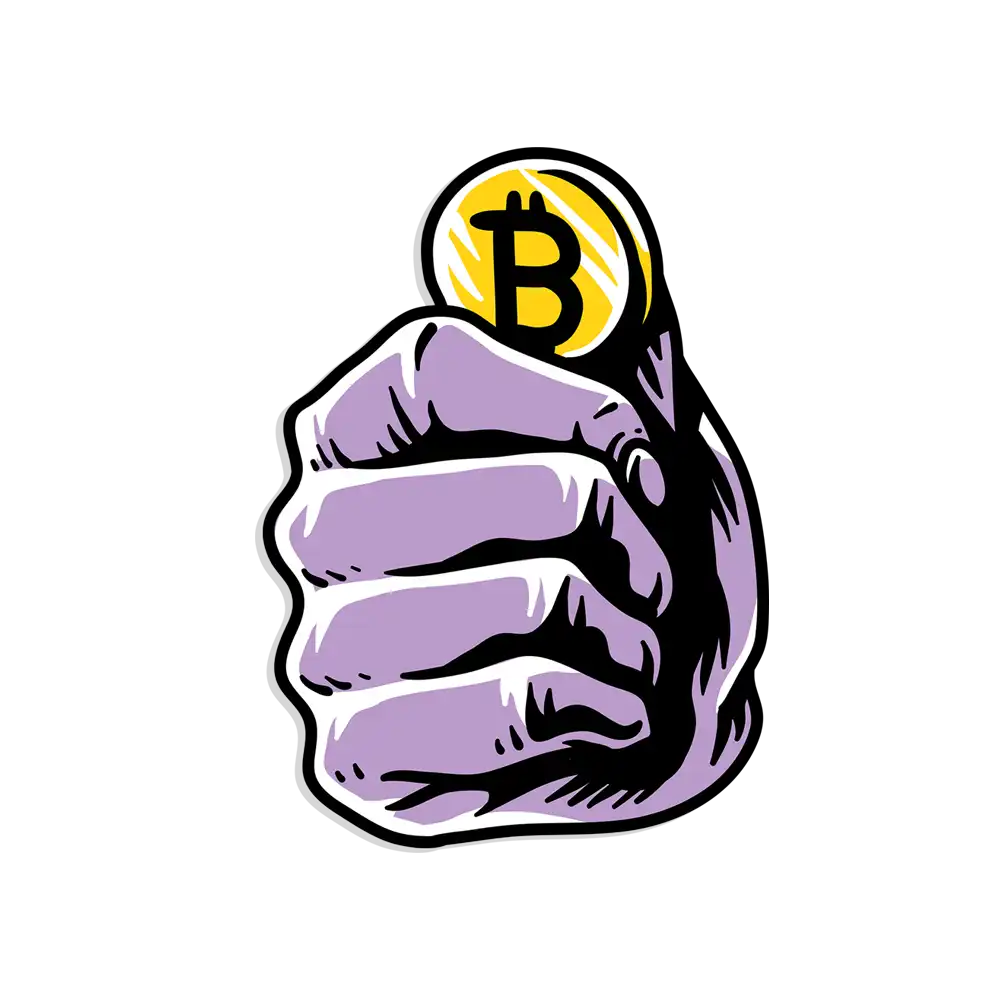 Finance Bitcoin Sticker