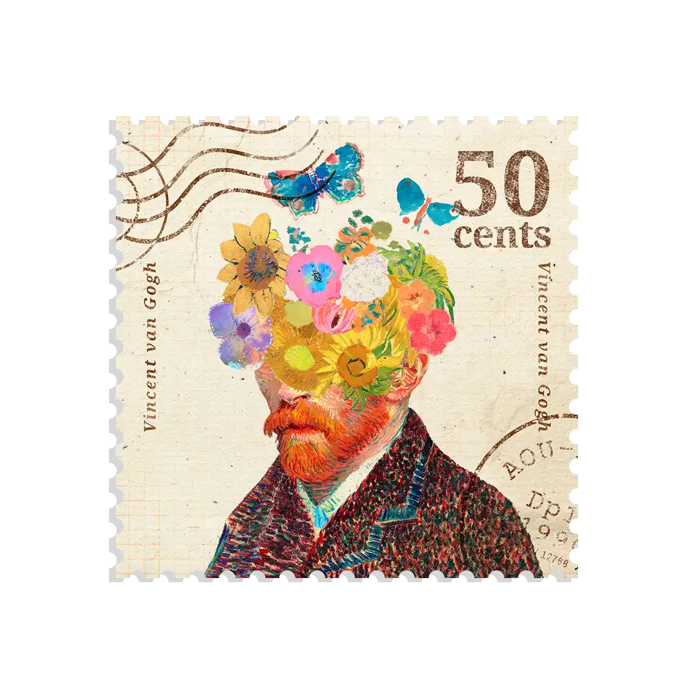 Van Gogh Stamp Sticker