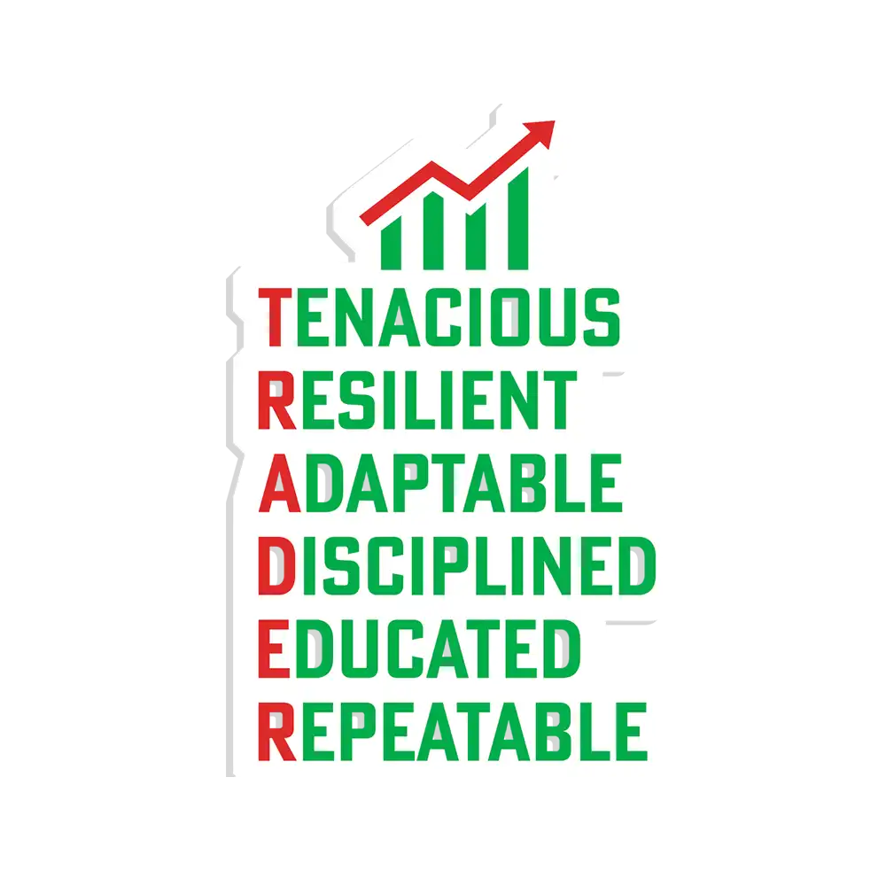 Tenacious Resilient Adaptable Disciplined Educated Repeatable Sticker